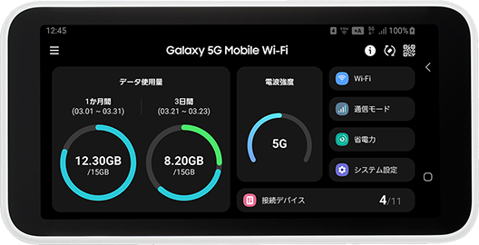 SAMSUNGGalaxy 5G Mobile Wi-Fi SCR01